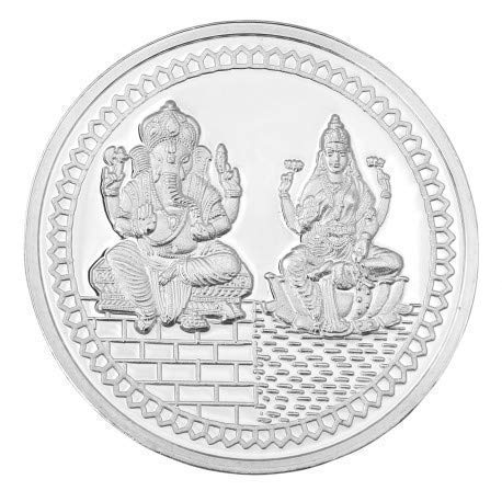 Silverwala 999 Silver Purity Ganesha + Lakshmi Subh Labh 5 Gram Embossed with Matt Finish Coin (B07HQR2DR5) Amazon Price History, Amazon Price Tracker