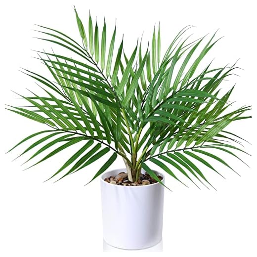Mini Plantas Falsas en macetas, Palma de Areca Artificial de 40 cm para Oficina en casa, Hotel, librería, cafetería, decoración Moderna