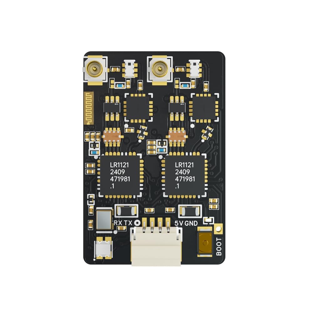 Ricevitore ELRS 915M/2,4G Dual-Band 100mW Modulo Ricevitore Gemini RX con Chip -C3 per Parti di Droni RC FPV Traversing