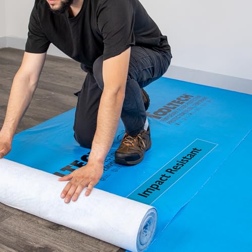 Image of Temporary Floor Protection for Renovation, Painting, Construction - 40 inchx45', Covers 150 sq ft (8, Pounds)