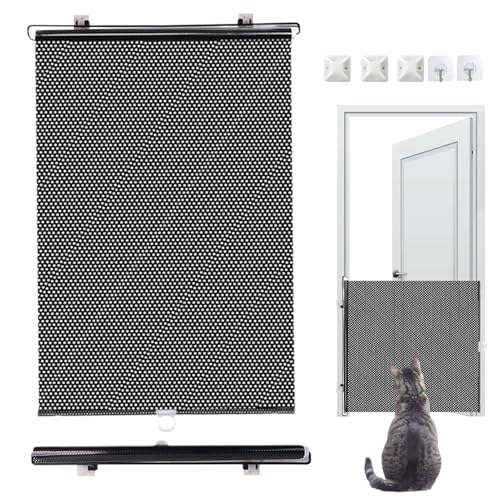 Gupcaqosjw Vista de Perros, de Seguridad para Cachorros | Barreras de Perros Interiores retráctiles | Suministros de Mascotas portátiles, de Animales Multifuncional para Puertas, escaleras, balcón
