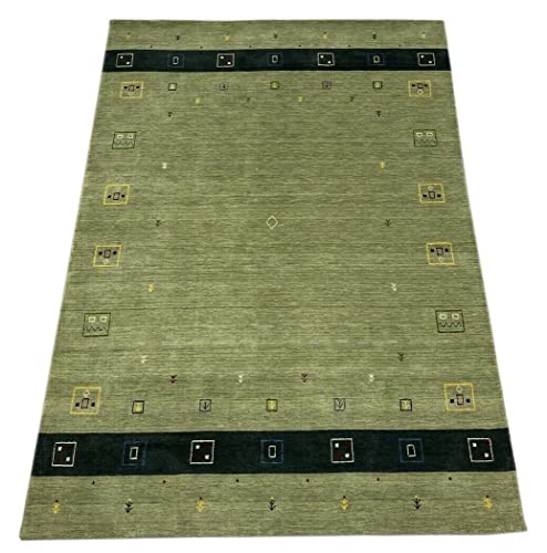 Gabbeh wr107   Alfombra (100% lana, 170 x 240 cm), color beige