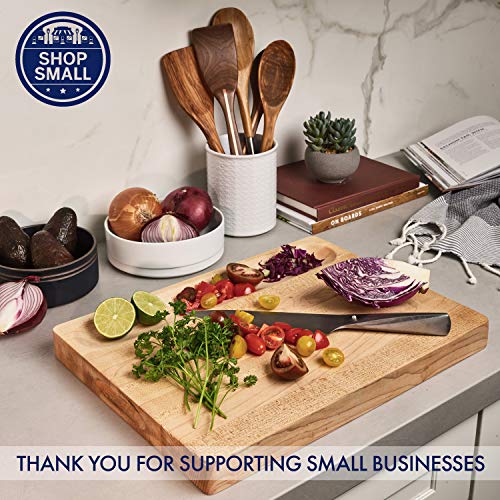 image for Made in USA, Large Reversible Multipurpose Maple Wood Cutting Board: 1
