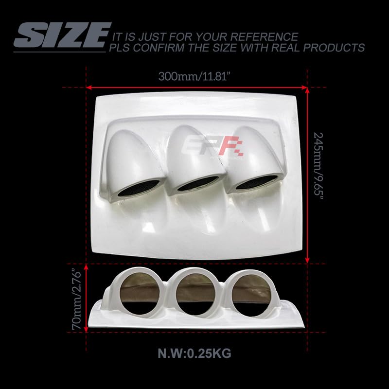 for ZC32S Swift Sport ZC/ZD72S RHD MS Type Triple Gauge Pod 60mm FRP Unpainted