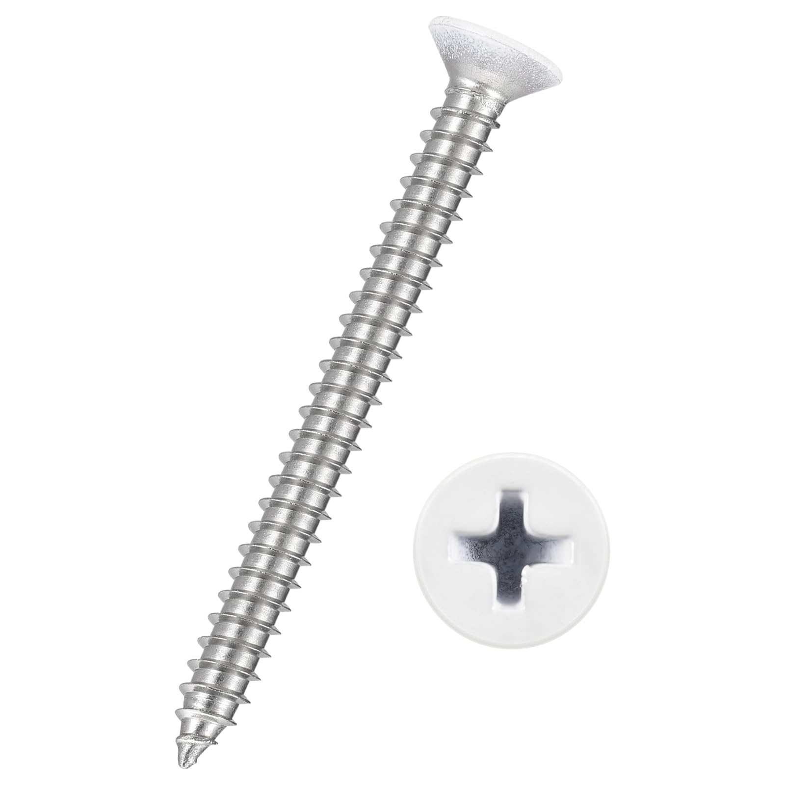 Kozelo 100pcs Phillips Flat Head Wood Screws