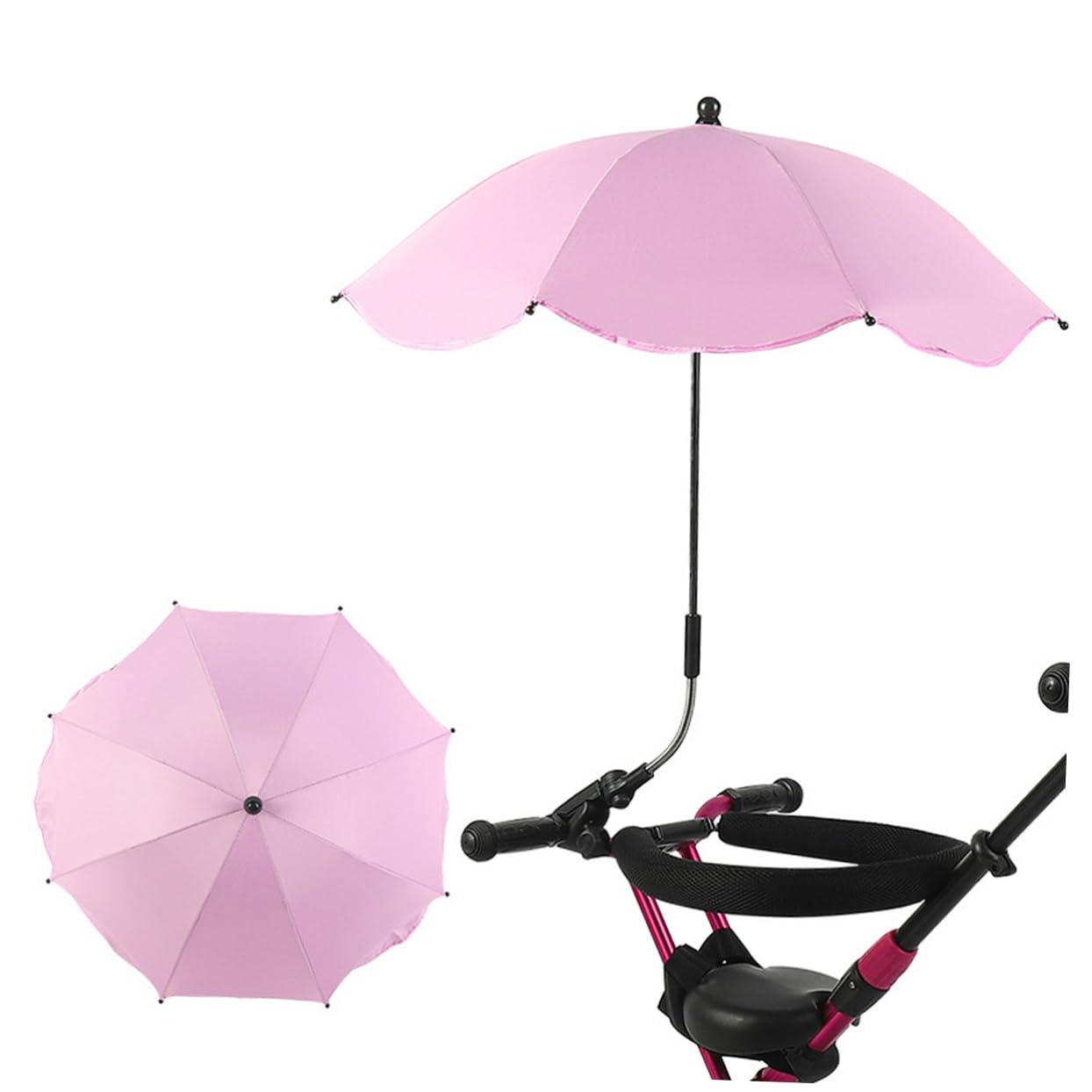 RORPOIR Baby Stroller Umbrella Parasol Versatile Cart Canopy for Hot Summer Days Sun