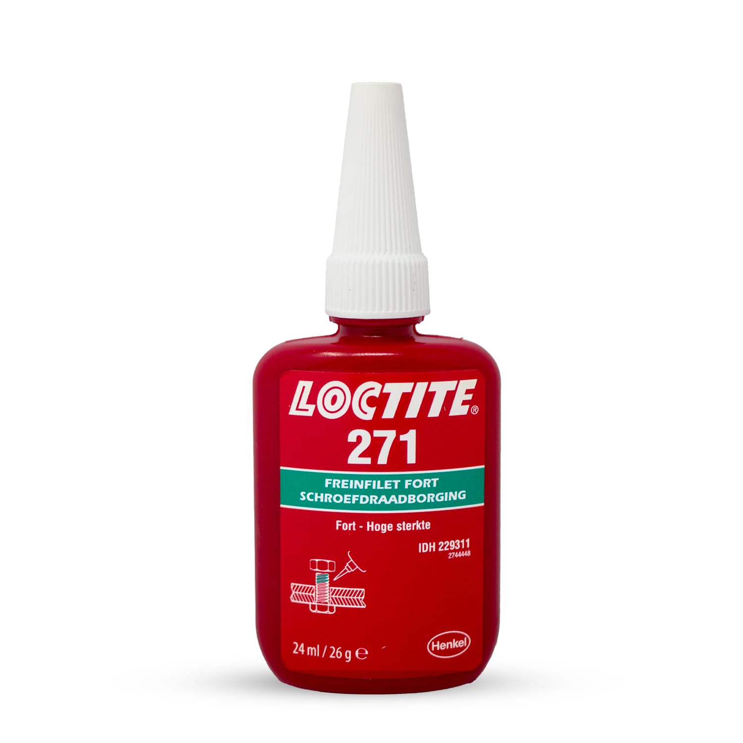 Loctite Unisex Red 271 High Strength - 24Ml Bottle