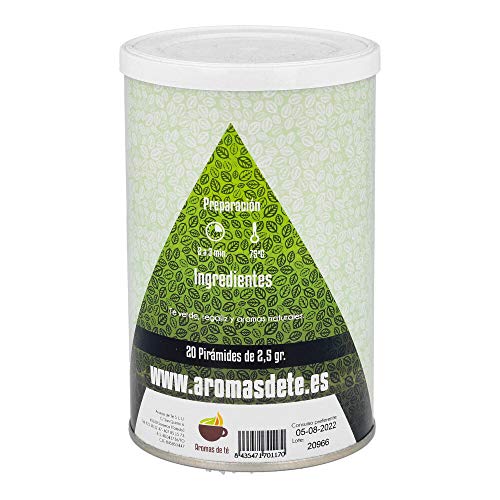 Aromas de Té, Té Verde al Regaliz/Green Tea en Bolsitas, 20 Pirámides - Imagen 6