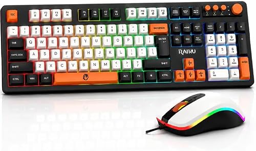 Wired 3-in-1 RGB Gaming Keyboard, Mouse and Mousepad Combo (Black)