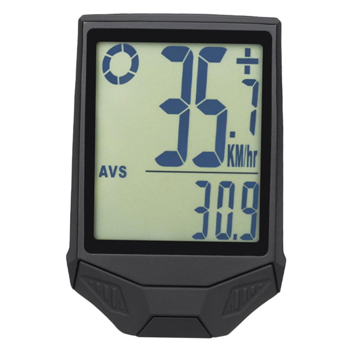 Toyvian 1pezzi Contachilometri Per Bici Tachimetro Display Lcd Visualizza Velocità Attuale e Media Trascorso Design Staccabile Adatto Mountain Bike e Bici