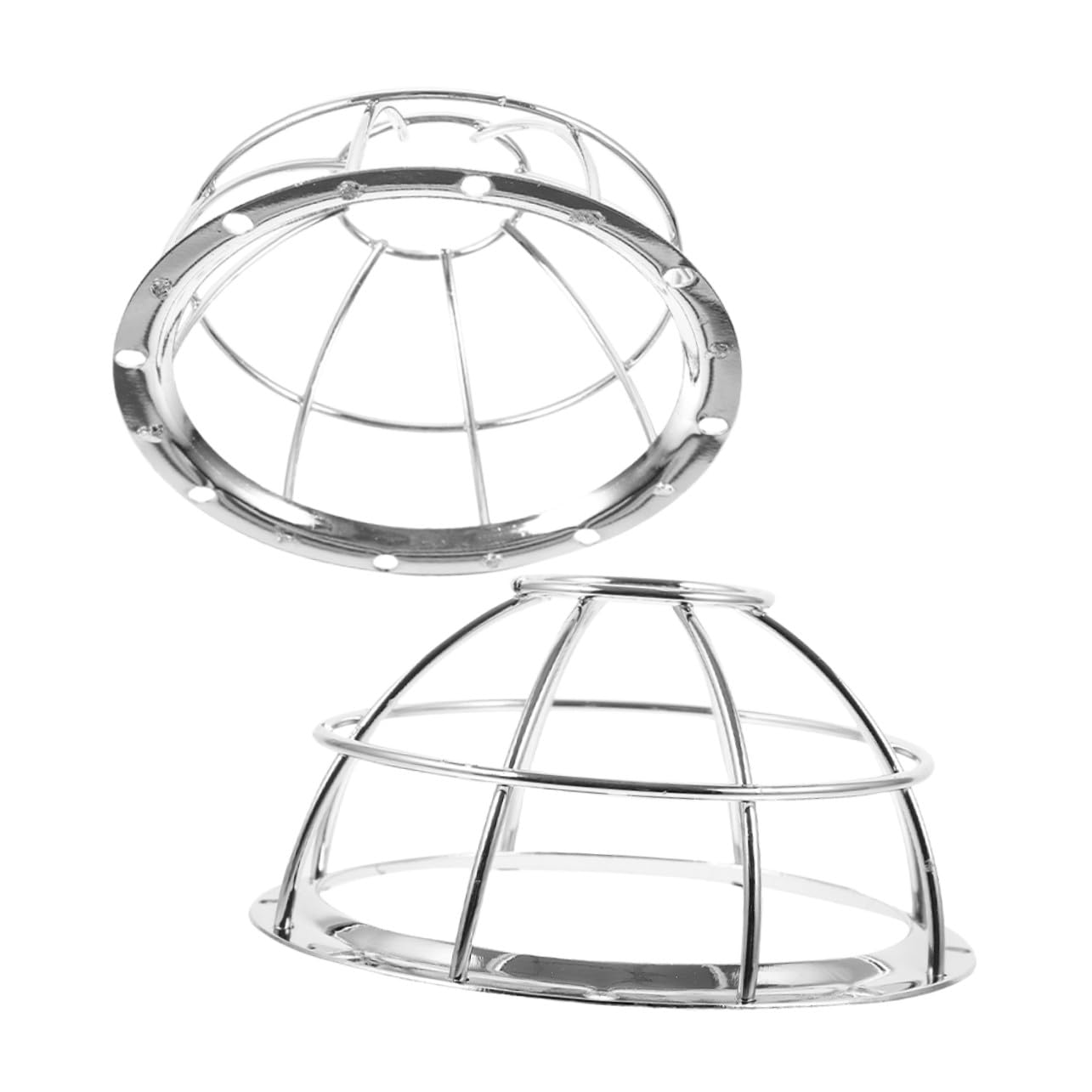 10 Piezas Protector de Sensor de Humo de Acero Inoxidable Resistente Instalación Sencilla para Hogar Oficina Centro Comercial