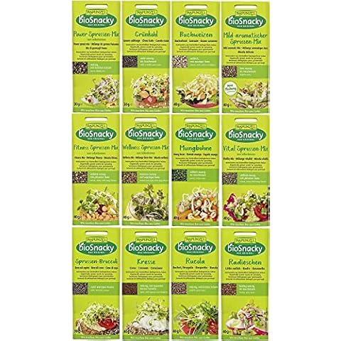 Rapunzel Sprossen Mix | Bio-Keimsprossen zum Selberkeimen | 12 Sorten, 450g Cover