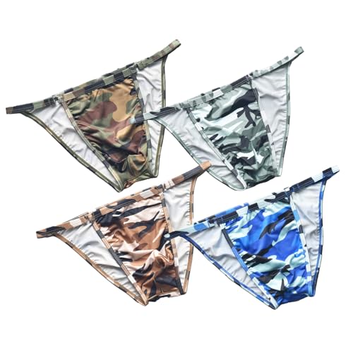 Men Underwear Sexy Men's Camouflage Briefs Bikini U Pouch Briefs Underpants