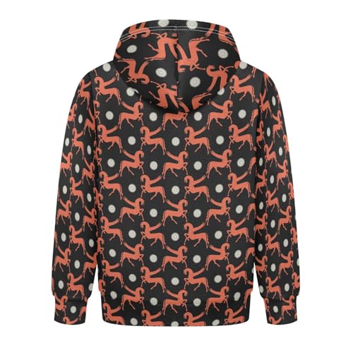 Motorcycle Motor Tire Tracks Pattern Youth Hoodie Sweatshirt2