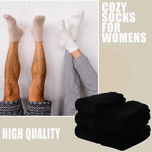 Image of Ginmewrae Fuzzy Socks for Women, Mothers Day Gifts Cozy Warm Fluffy Socks Thick Slipper Socks Birthday Valentine's Day Gifts