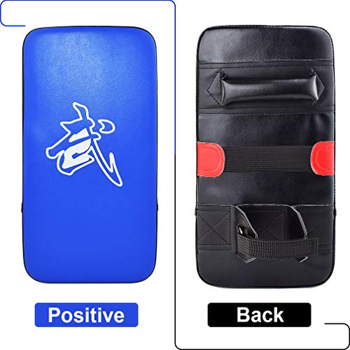 Image of TLBTEK Taekwondo Kick Shield - Muay Thai MMA Karate Kickboxing Training Pads - Curved Leather Strike Shield