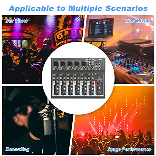 4/7 Channel Professional Powered Mixer Power Mixing Live Studio Audio Sound Dj-Mixer Mixing Console With Usb Slot (7 Channel) #TOP5