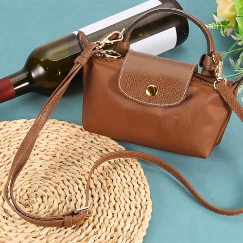 Image of uxcell Leather Bag Strap Replacement Adjustable Crossbody Bag Straps Conversion for Shoulder Bag Handbag Purse, Pink, Silver Buckle