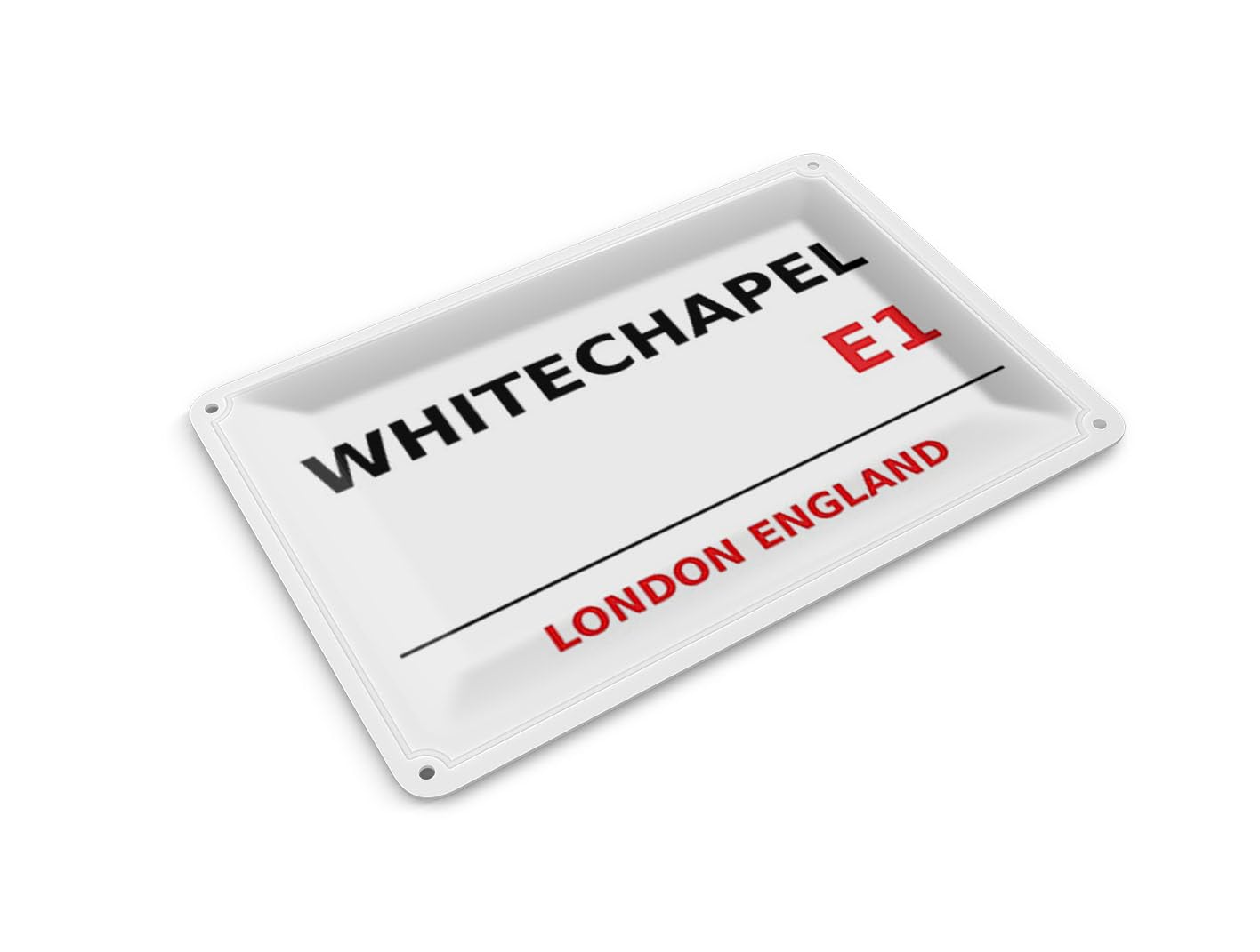 Femer Tin Postcard London 14 x 10 cm England Whitechapel E1 Metal Decorative Sign