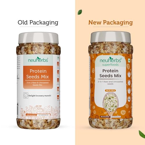 Image of Neuherbs 3-in-1 Raw & Unroasted Protein Seeds Mix 200gm | Diet Snacks | Super Seeds Mix For Eating | Healthy Food For Weight Management