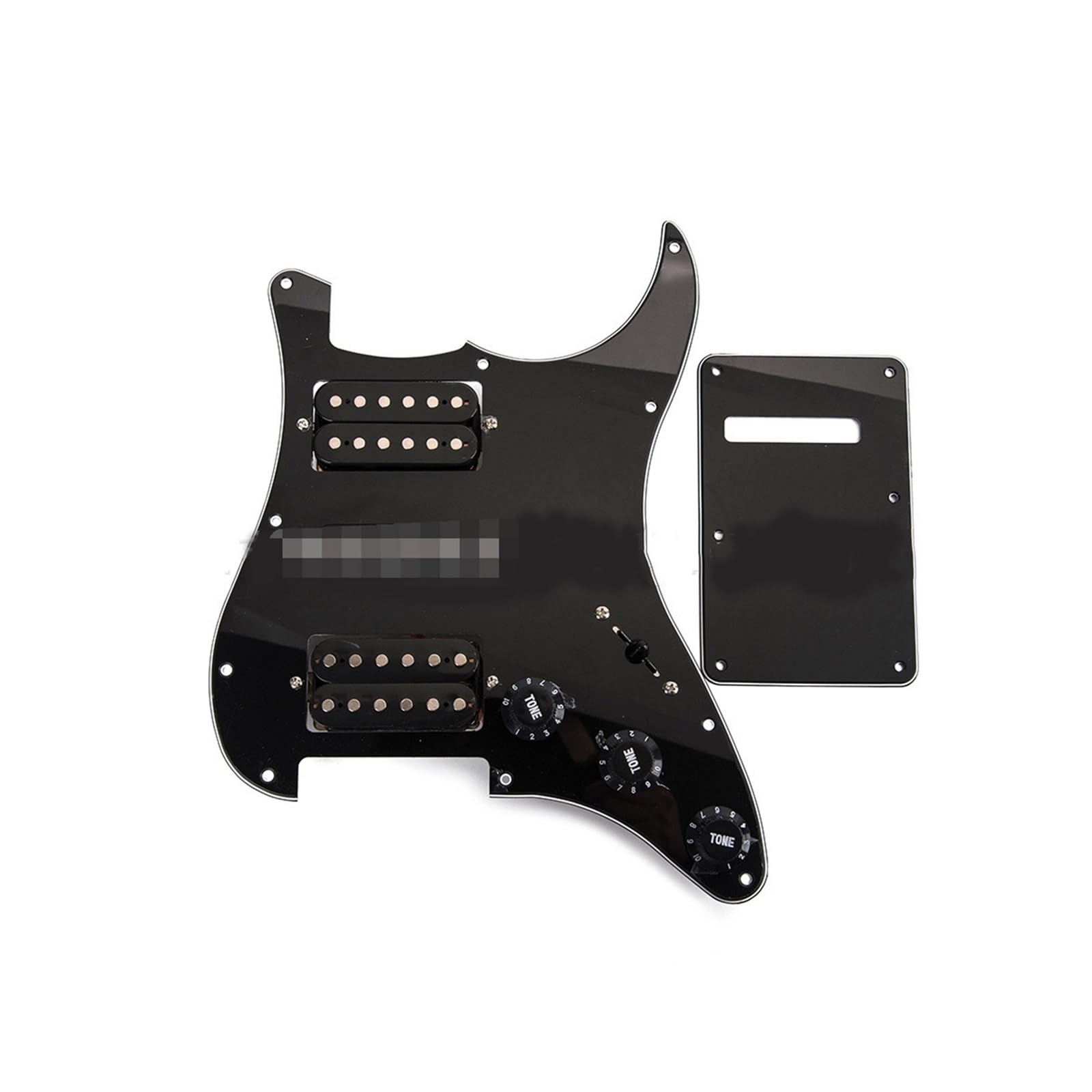 Cargado precableado De Placa De Protección Accesorios Para Instrumentos Musicales, Guitarra Eléctrica, Negro, Blanco, Negro, Juego De Protección De Carga, Cubierta Trasera De Doble Pastilla Doble