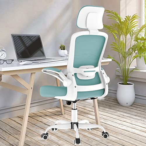 Mimoglad Office Chair, High Back Ergonomic Desk Chair with Adjustable Lumbar Support and Headrest, Swivel Task Chair with flip-up Armrests for Guitar Playing, 5 Years Warranty Mimoglad Office Chair, High Back Ergonomic Desk Chair with Adjustable Lumbar Support and Headrest, Swivel Task Chair with flip-up Armrests for Guitar Playing, 5 Years Warranty