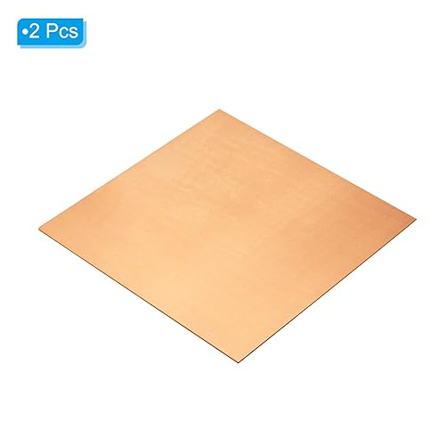Miniatura 3 de PATIKIL Placa PCB de cobre, 2 piezas de 7.9 x 7.9 in, placa de circuito recubierta de cobre de una sola cara, laminada en blanco, almohadillas de