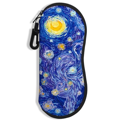 Image of Sunglasses Soft Case, Ultra Light Portable Neoprene Zipper Glasses Case for Men Women