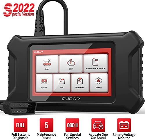 mucar OE-Level Full System Diagnostic Scan Tool CS99, 2022 Newest Car Scanner, OBD2 Scanner with Oil/SAS/DPF/ETS/EPB Reset Lifetime Free, Car Code Reader for All Cars, Auto Vin WiFi Update