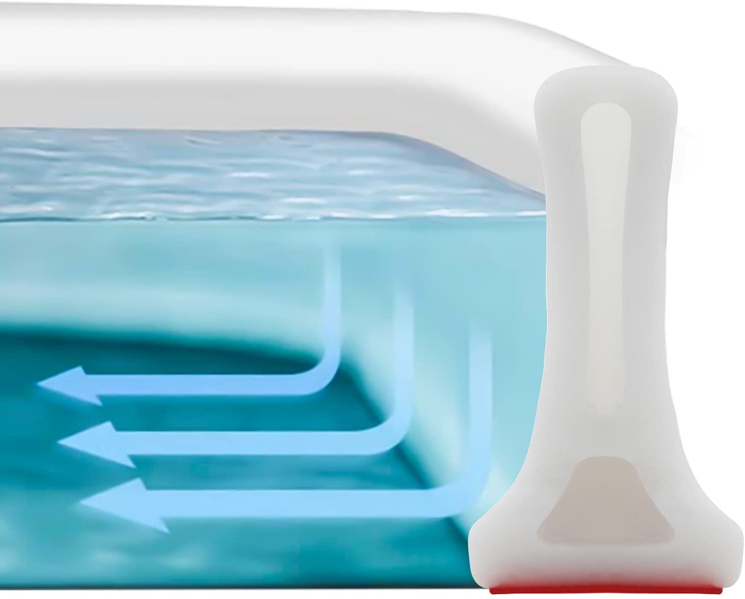 Selbstklebende Duschdichtung Duschkabinen Dichtung, Dusche Wasserstop Wasserdichter Streifen, Silikondichtung für Nass-Und Trockentrennung für Küche, Badezimmer (250cm,Weiß)