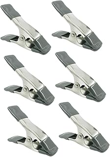 DOITOOL 6pcs 4 Clip Metal Backdrop Stand Heavy Duty Backdrop Stand Heavy Duty Clips Photography Spring Clamps Backdrop Clamp Background Muslin Clamp Clip for Canvas Clip for Reflectors