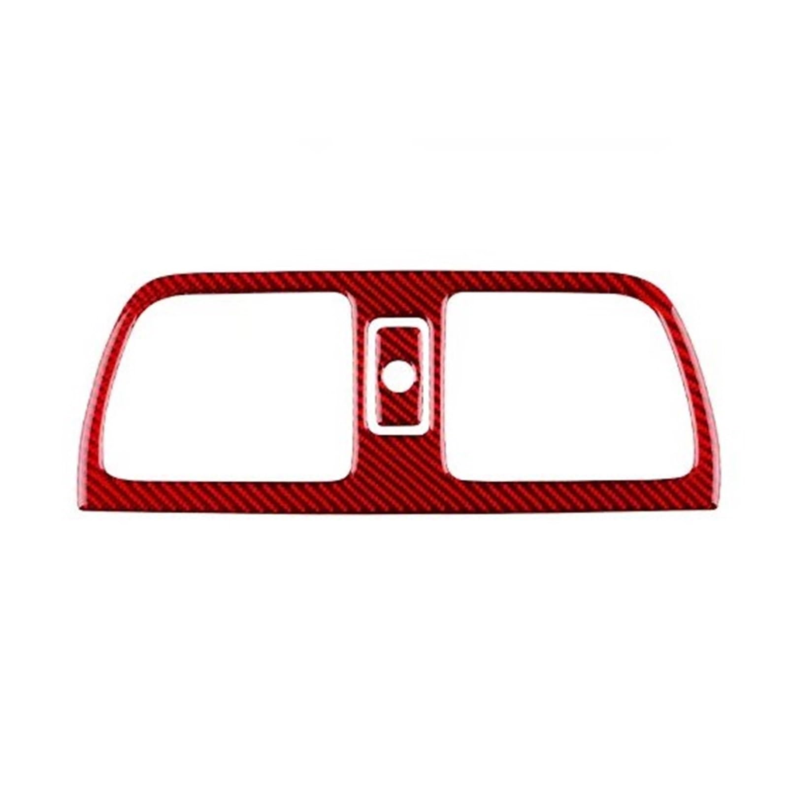 Trim Sticker Accessories Outlet Vent CD Frame Real Soft Carbon Fiber Stikcer Interior Accessories for Subaru for Impreza 2005 2006 2007 Car Interior Decoration(LHD RHD Outer Red)