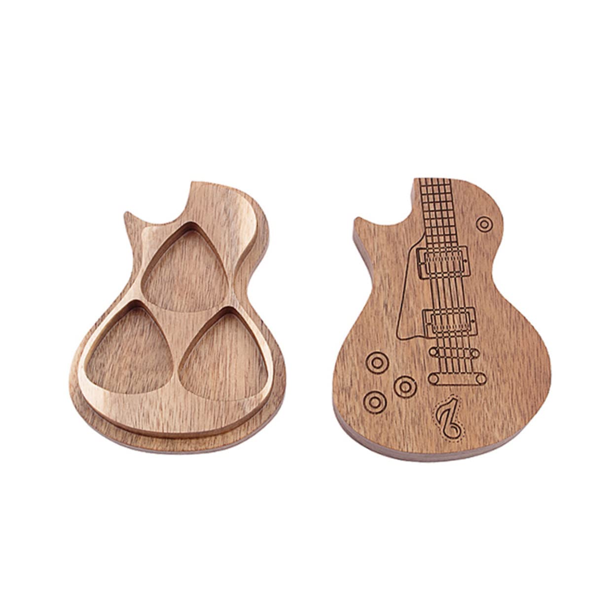 VICASKY 3 Piezas Estuche para Púas De Guitarra Soporte De Guitarra Electrica Partes De Guitarra Titular De Almacenamiento Estuches para Púas De Guitarra Plumillas De Guitarra