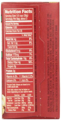Newman's Own Light Butter Popcorn, 3.5 Oz, 3 Ct - image 2