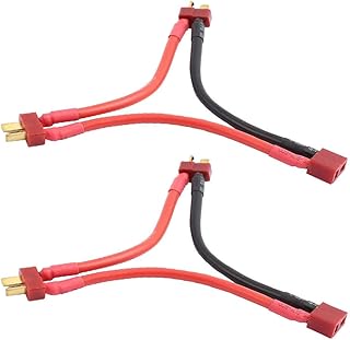 New Lon0167 2 peças de 13 cm de comprimento macho para adaptador T fêmea em cabo em série para bateria ESC de helicóptero RC(2Pcs 13cm Länge Stecker auf T-Stecker Buchse Adapter In Reihe Kabel f