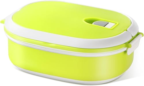 Lonchera Bento Box, contenedor de plástico para sándwich, lonchera para adultos, a prueba de fugas y sin BPA, 30 onzas, verde