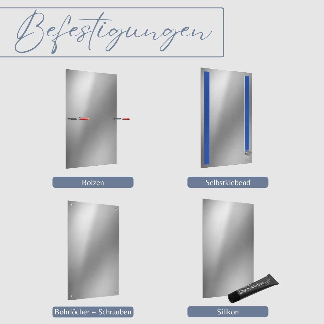 Hochglanz Klingelschild für Reolink Video Doorbell WiFi & PoE aus Acrylglas - personalisiertes Türschild aus Edelstahl & Acrylglas | hochwertiges Funkklingel Zubehör