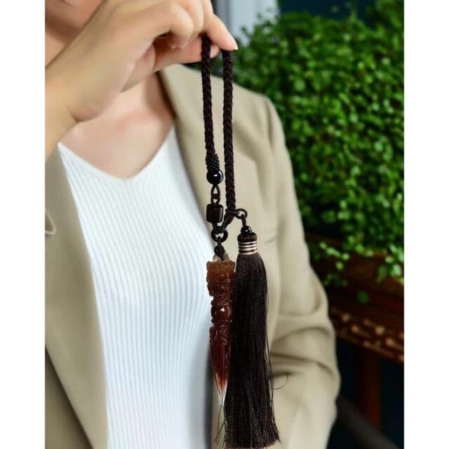 Amazon.co.jp: ︎高級レッド ラビットヘアールチルクォーツ 置物  