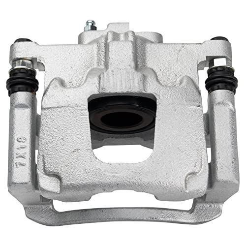 Image of TRQ Rear Driver and Passenger Side Brake Caliper Set Caliper Brackets Hardware Compatible with 07-11 Dodge Nitro 08-12 Jeep Liberty 07-17 Wrangler 18 Wrangler JK