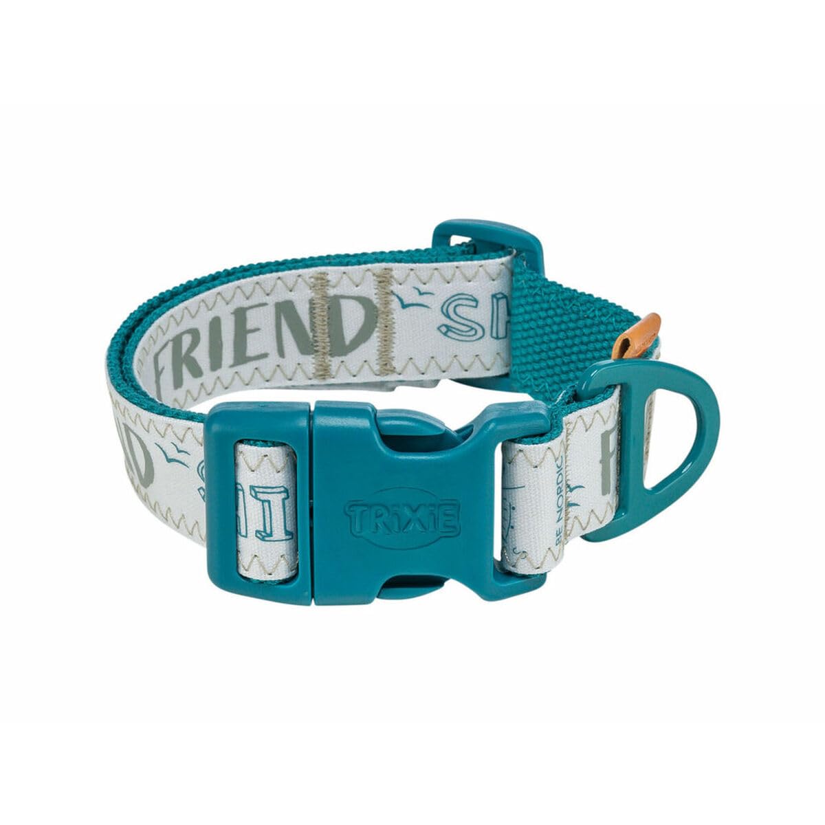 Collier pour chien Trixie sangle robuste et reglable bleu S/M