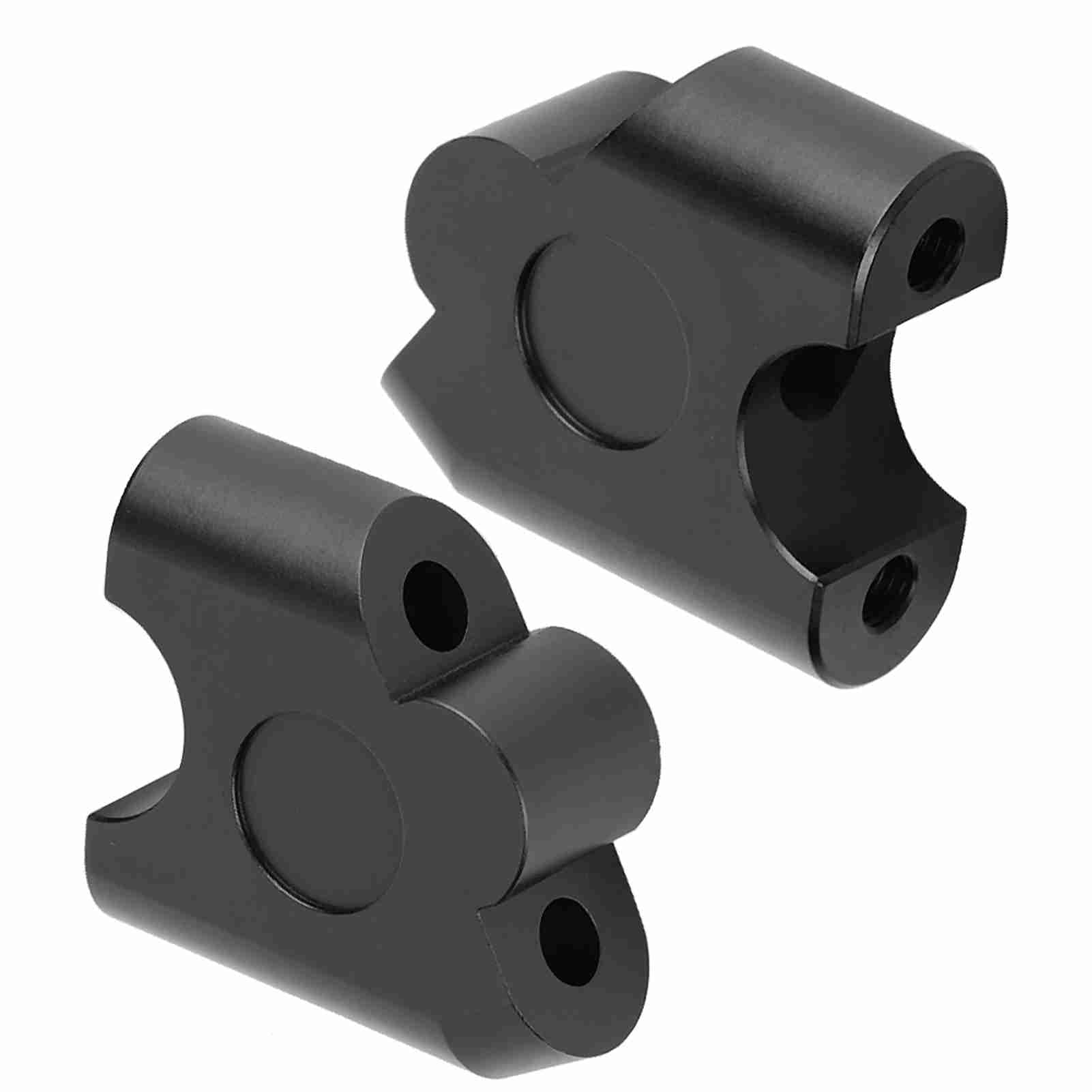 Podniesienie kierownicy motocykla 22 mm, Riser kierownicy motocykla, podnoszenie kierownicy motocykla, uniwersalny uchwyt na kierownicę 22 mm, zestaw 2 sztuk (czarny), Podnośny uchwyt 35mm