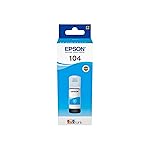 Epson Original 104 EcoTank Ink Bottle, ET-2710 ET-2711 ET-2720 ET-2726 ET-4700 ET-2712 ET-2721