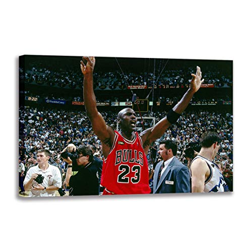 Impression sur toile Michael Jordan de 100x160 cm pour salon