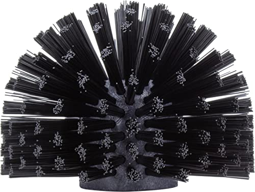SPARTA Industrial Tank Brush Head Pipe Brush Head, Drain Brush with 3/4" Thread Hole (Handle Not Included) for Commercial Use, Plastic, 6 x 4.3 Inches, Black - (Pack of 1)