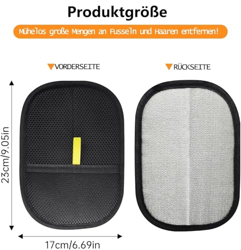 shixpiov Fellpflegehandschuhe 2er-Set– Doppelseitige Statische Tierhaarentferner,Wiederverwendbare&Waschbare Haustierpflege-Handschuhe für Entfernt Hunde&Katzen Fell von Sofa, Teppich, Kleidung