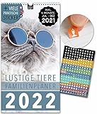 🌈 456 BUNTE STICKER – Auf der Papp-Rückseite ist innen eine Tasche angebracht. Hier kannst Du nicht nur Zettel, Notizen & Visitenkarten aufbewahren. Hier befinden sich auch 456 bunte Sticker mit diversen Motiven. Platziere die Aufkleber so, dass Du keinen Abfall-Termin, keinen Geburtstag, keine Yoga-Einheit und einfach gar nichts mehr verpasst!