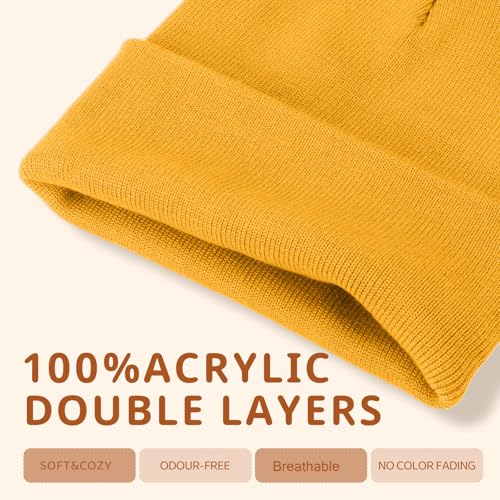 Image of ZOORON Kids Beanie Boys Girls Beanies Children Winter Hats Children Knit Warm Caps Kids Soft Beanie Cap