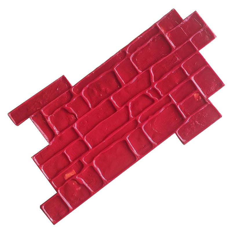 ZBJDX Moule à Empreinte pour BéTon Et Ciment avec PoignéE, Tapis De Moulage en PolyuréThane Durable pour BéTon, IdéAl pour La DéCoration ExtéRieure