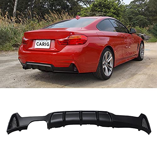 BMW 4シリーズ リアサイドスポイラー Amazon | CARIG リアディフューザー 2014-2020 BMW 4シリーズ 車F32