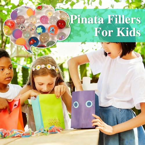 Image of Small Bouncy Balls for Kids Treasure Box Toys for Kids Classroom Party Favors Birthday Gift Treasure Box Prize Easter Egg Goodie Bag Pinata Stuffers Party Bag Fillers for Kid Boy Girl 3-5 4-8 (16pcs)